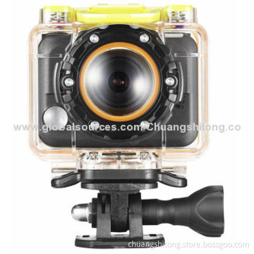Wi-Fi sports camera, 1080p full HD 5MP video recorder with waterproof 60m